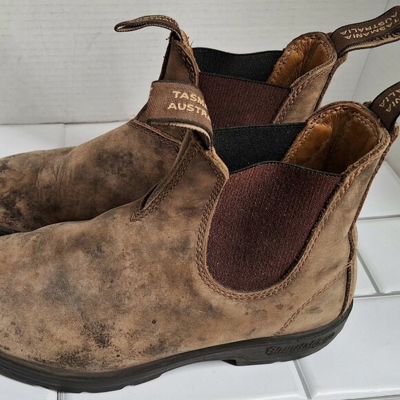 Blundstone #585 Classic Boots Rustic Brown Leather Women’s Size 5.5 AU (~8 W US) - Picture 7 of 10